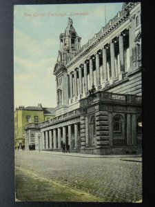 Merseyside LIVERPOOL New Cotton Exchange c1912 Postcard