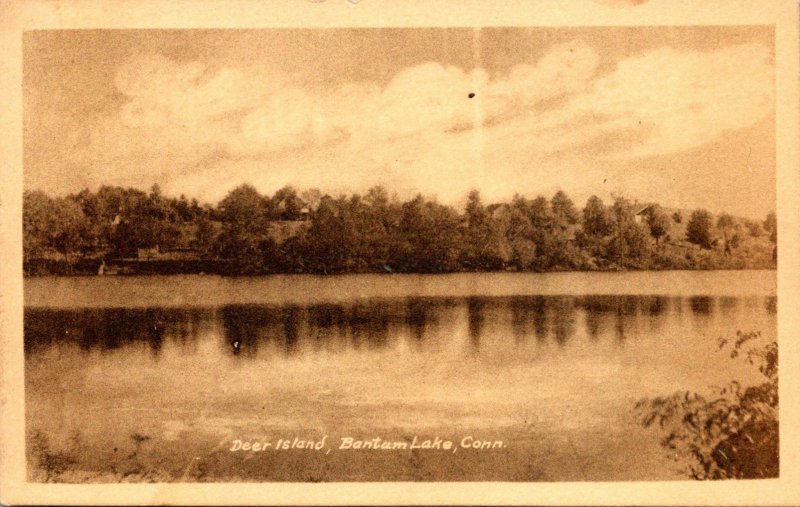 Connecticut Bantam Lake Showing Deer Island