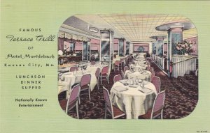 Missouri Kansas City Hotel Muehlebach Terrace Grill Curteich sk5077