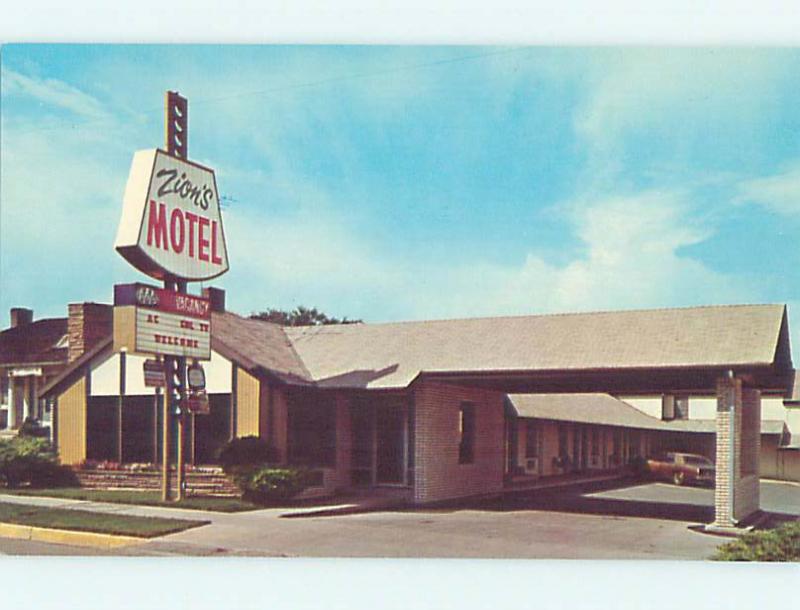 Unused Pre-1980 ZION MOTEL Cedar City Utah UT n8632-22