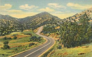 Albuquerque New Mexico Sandia Mountains Hwy 66 Southwest Teich Postcard 22-369