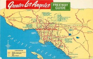 CA, Los Angeles, California, Freeway Guide, Map, HS Crocker No HSC-1000 