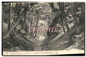 Postcard Old Saint Cloud Park Allee The Slice Mountain