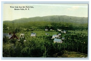 c1910 View from Sun Set Park Inn Haines Falls New York NY Vintage Postcard 