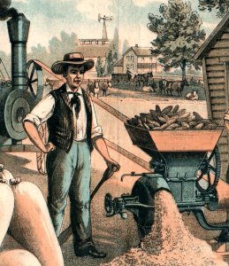 1870s-80s Steam-Powered Corn Mill Farming Foos Mfg Springfield, O #5E