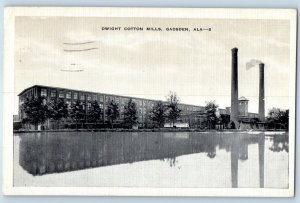 1943 View Of Dwight Cotton Mills Gadsden Alabama AL Vintage Posted Postcard