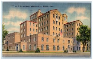 1947 YMCA Building Jefferson Ave. Exterior Building Toledo Ohio Vintage Postcard