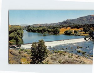 Postcard Winchester Dam on the Umpqua River in scenic Oregon USA