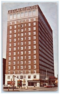 c1960 Le Claire Hotel Exterior Building The Jug Moline Illinois Vintage Postcard