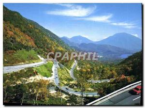 Modern Postcard View from Bridge of Oku Nikko Konseitoge