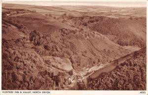 BR96663 hunters inn and valley north devon real photo solograph 49293  uk
