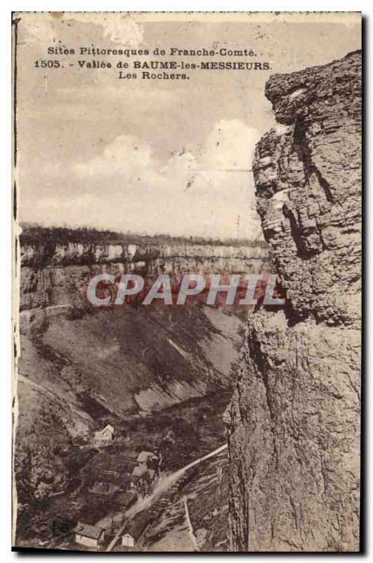 Postcard Ancient Sites Picturesque Valley Franche Comt? Baume les Messieurs l...