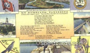 State Flag, State Capitol - Nashville, Tennessee TN Postcard