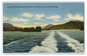 Among Hundred Islands The Narrows Lake George NY New York Postcard (Z10)
