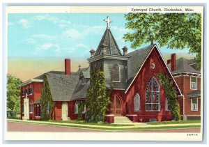 c1930's Episcopal Church Clarksdale Mississippi MS Vintage Unposted Postcard