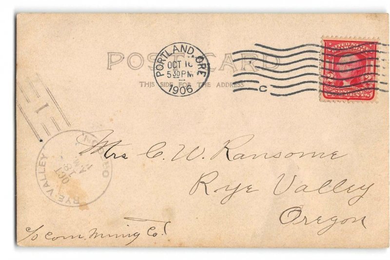 RPPC Columbia Beach Swimming Portland, Oregon Rye Valley Vancouver WA 1906 Photo