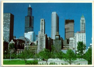 M-24496 View of Chicago from South Michigan Avenue Chicago Illinois