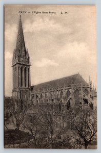 Caen Church of Saint-Pierre NORMANDY France Vintage Postcard 0526