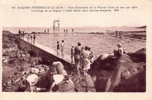 C061 France St-Quay-Portrieux – Seawater Swimming Pool vintage postcard