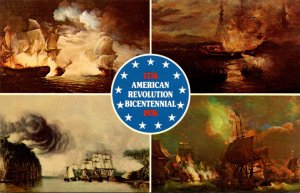 American Revolution Bicentennial 1776-1976 Multi Views The War At Sea