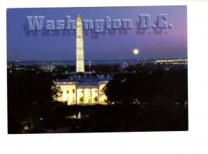 5 X 7 inch, Monument, White House, Washington D.C. at Night