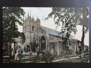 Cambridge WISBECH St Peters Church c1914 Postcard by Valentines