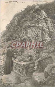 Postcard Old Rotheneuf Emerald Coast The Hermit at Work