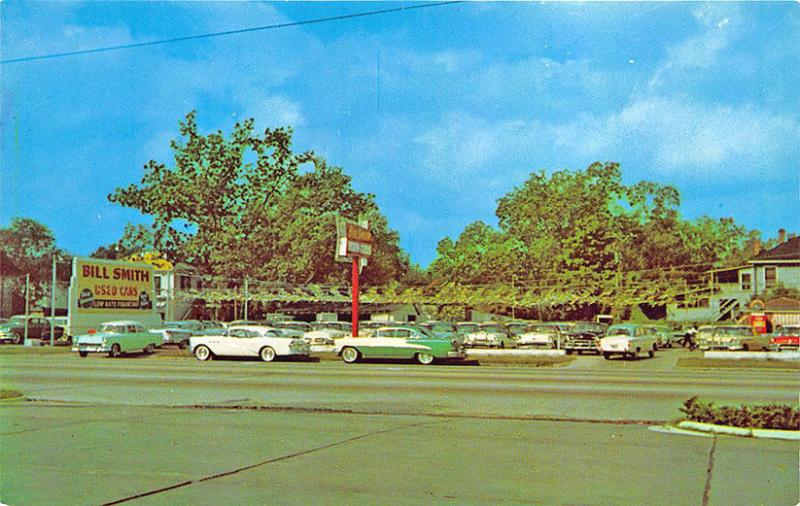 Jacksonville FL Bill Smith Used Car Dealership Postcard