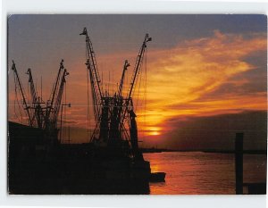 Postcard Shrimp Boats Carolina Low Country South Carolina USA