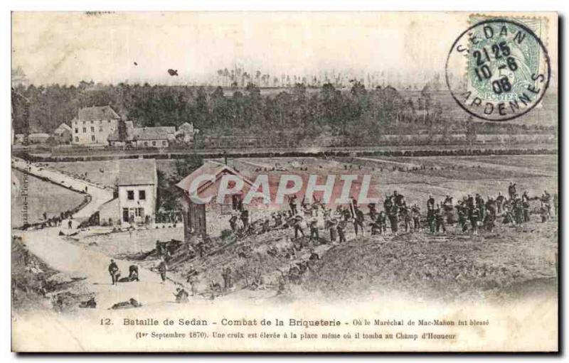 Old Postcard Battle of Sedan Battle of the Brick Army