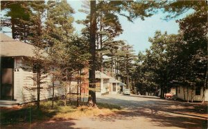 Postcard Maine Bar Harbor Hinckley's Dream Wood Motor Court 1950s 23-10710