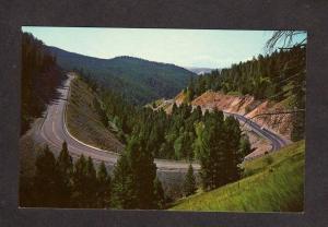 MT Horseshoe Curve Flintcreek Hill Philipsburg Anaconda Montana Postcard
