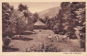 Garden Diners at Hotel Du Parc Thann Antique French Postcard