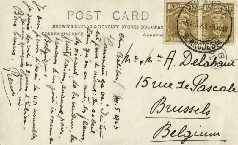 southern rhodesia, MATOPOS HILLS, Rhodes and Shangani Memorial (1923) Postcard