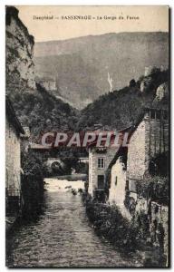 Old Postcard Dauphine Sassenage Gorge du Furon