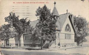 Evanston Illinois St Luke's Parish House Exterior Antique Postcard J79178 