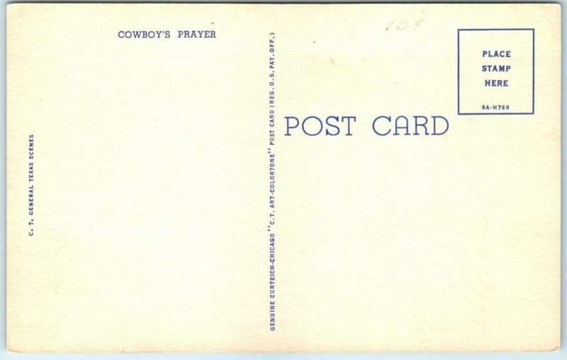 Postcard - Cowboy's Prayer