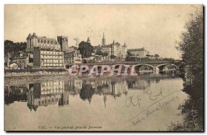 Old Postcard Pau Vue Generale Taking Of Jurancon