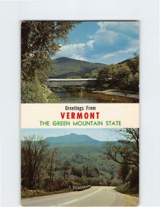 Postcard The Green Mountain State, Greetings From Vermont