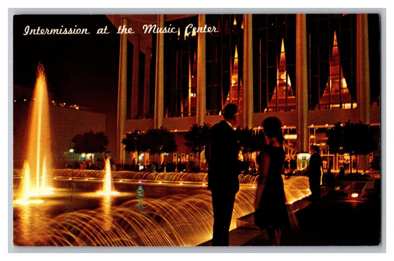 Postcard CA Intermission Time Los Angeles Music Center Los Angeles California 