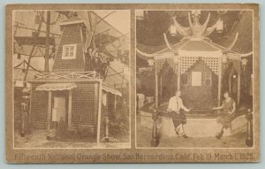 San Bernardino California~15th National Orange Show~Exhibits Close Up 1920s 