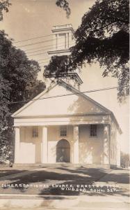 Windsor Connecticut~Congregational Church~Arched Doorway~1930s RPPC