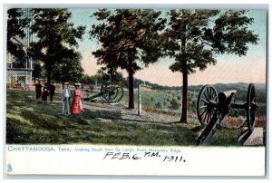 Looking South De Long's Point Missionary Ridge Chattanooga TN Tuck's Postcard