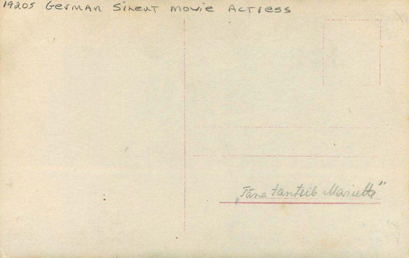 Balazs 1920s German silent Movie Actress Lya Mara RPPC real photo postcard 7357