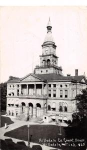 D53/ Hillsdale Michigan Mi RPPC Postcard County Court House 1953    16