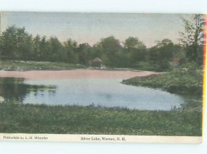 Divided-back LAKE SCENE Warner - Near Concord New Hampshire NH AE5112