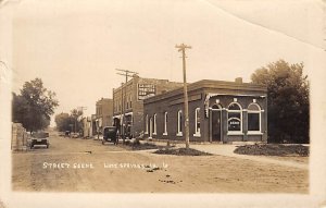 Street Scene Real Photo Lime Springs, Iowa  