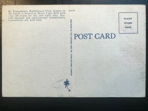 Vintage Postcard 1930-1945 Shuffleboard Courts St. Petersburg Florida (FL)