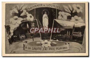 Old Postcard A Cave J & # 39Ai Pray For You Lourdes