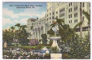 Hollywood Beach Hotel Florida 1940s postcard